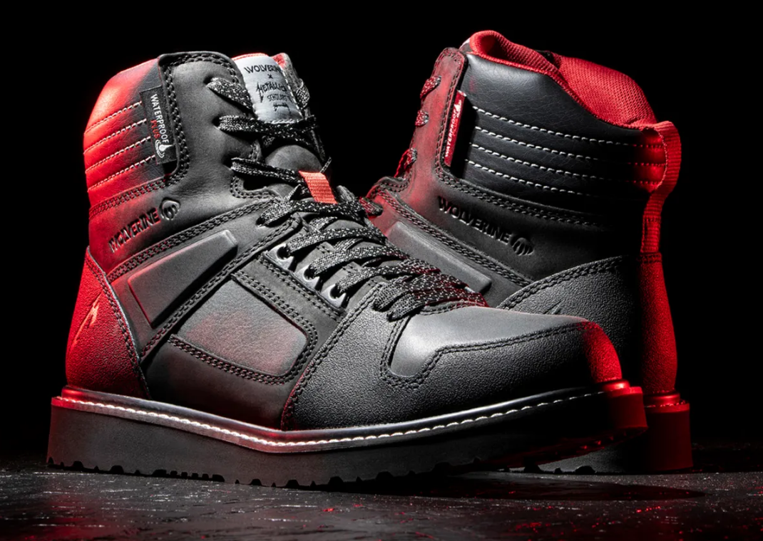 Metallica Scholars x Wolverine Make Wedge Boots
