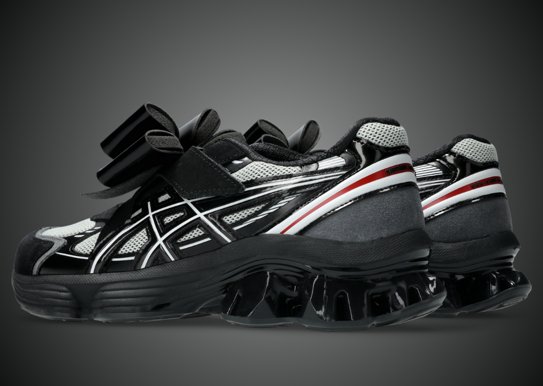 SHUSHU/TONG x Asics Gel-Kinetic Fluent Black White - Back Angle