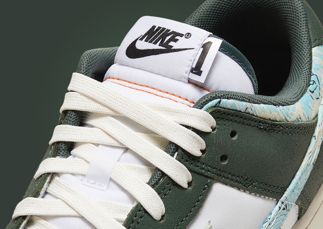 Nike Dunk Low Paisley Hoops Tongue