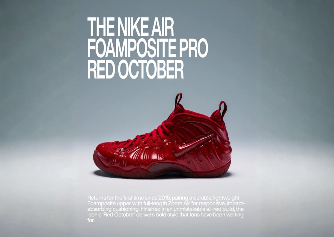 Nike Air Foamposite Pro Red October