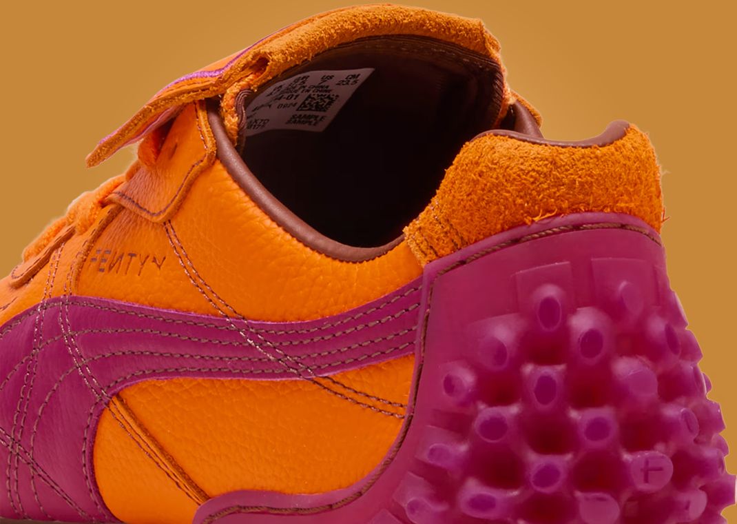 Fenty x Puma Avanti LS Stitched Orange Heel Detial