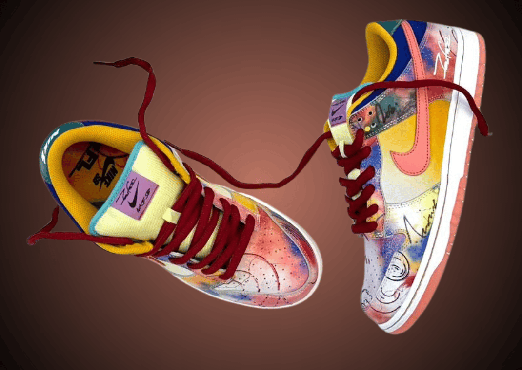 Futura Laboratories x Nike SB Dunk Low Sunblush