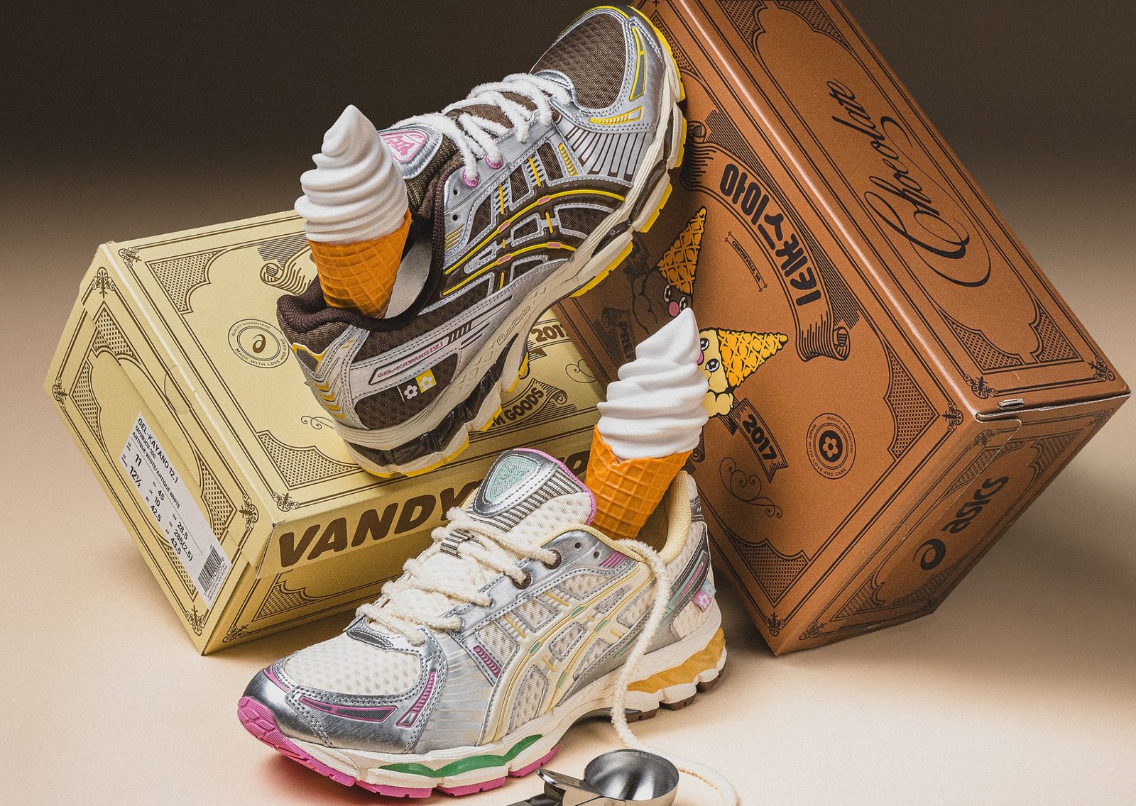 VANDYTHEPINK x Asics Gel-Kayano 12.1 Ice Cream Pack