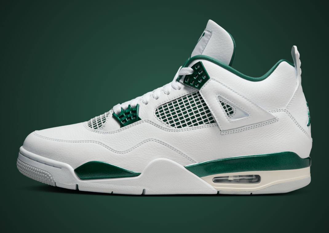 Air Jordan 4 Retro Oxidized Green Lateral