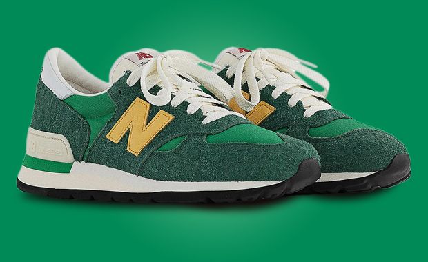 The New Balance 990v1 Made In USA By Teddy Santis Green Yellow 
