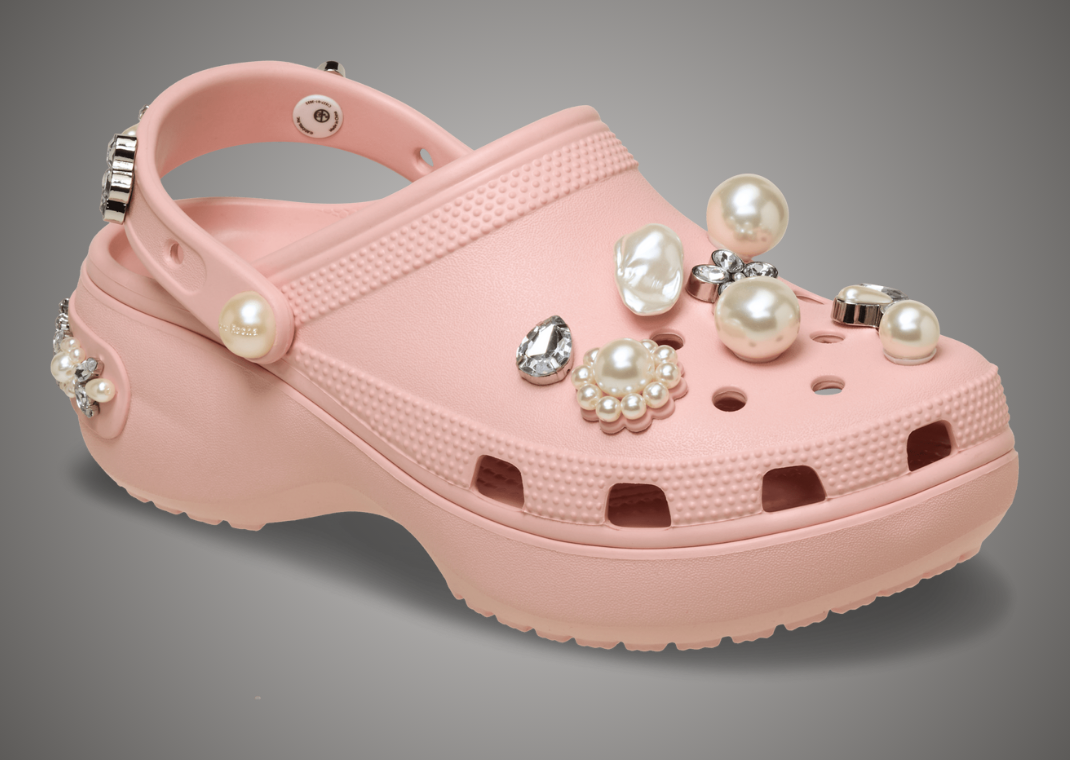Simone Rocha x Crocs Classic Clog Pink Rose - Angle