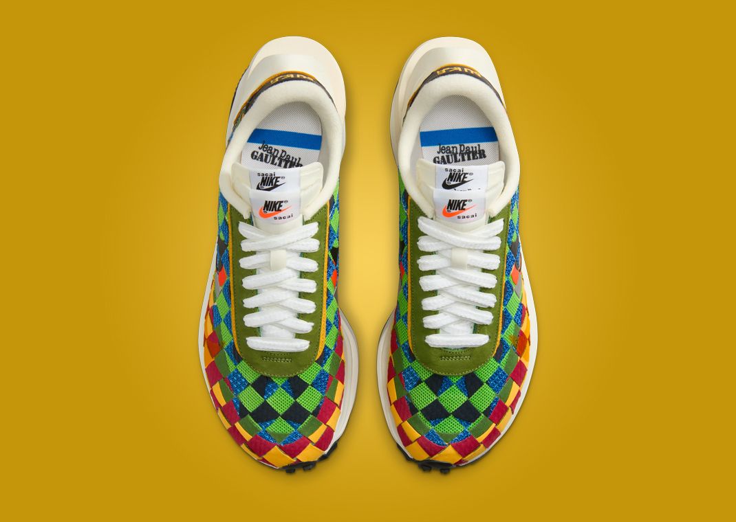 Jean Paul Gaultier x sacai x Nike LDVaporwaffle Mix Green Gusto Top