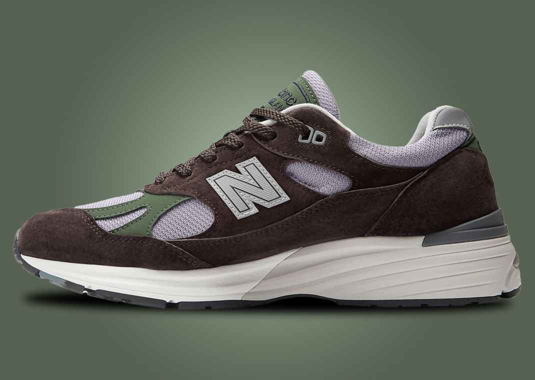 New Balance 991v2 Made in UK Essentially Offbeat Licorice Medial