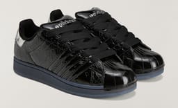 Sp5der and adidas Spin Another Web with Black Patent Leather Superstar