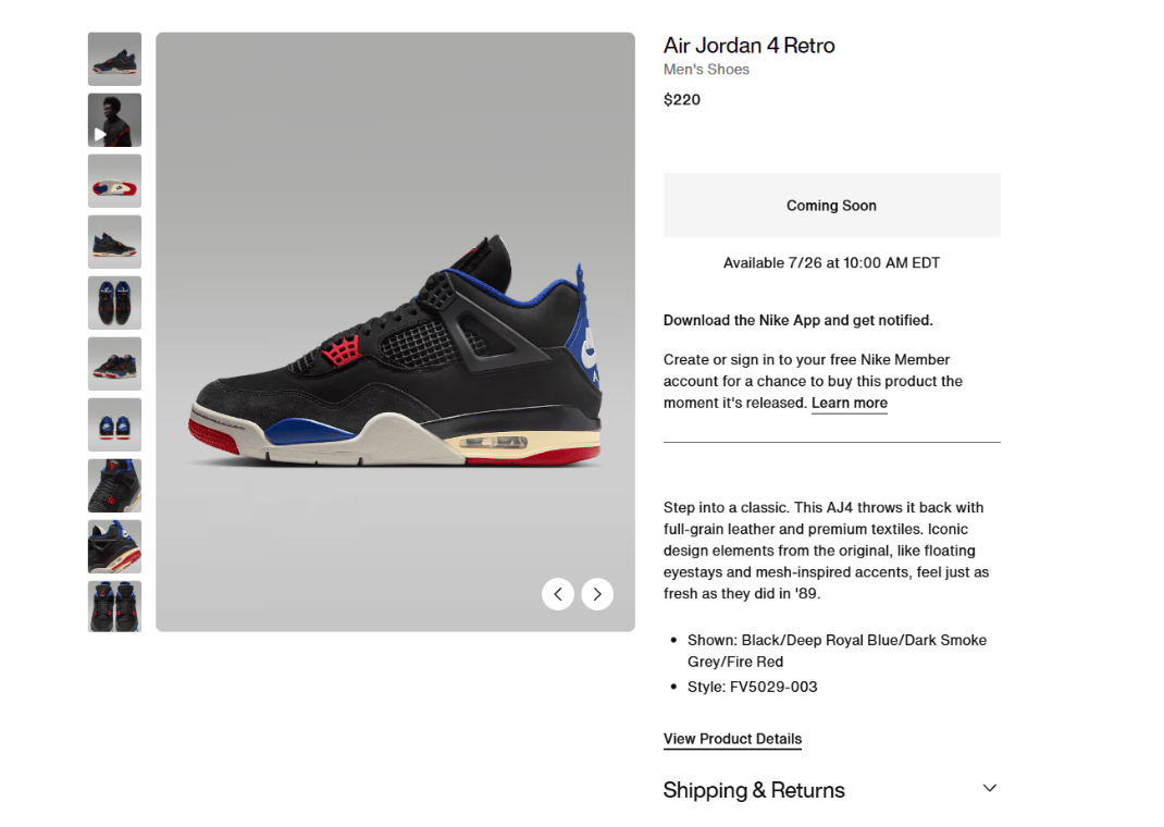 Air Jordan 4 Retro Rare Air Nike Page