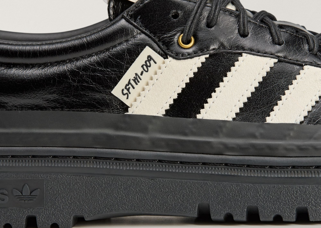 Song For The Mute x adidas Samba LX Black White - Detail