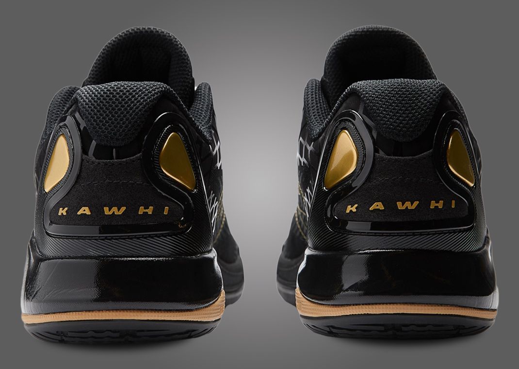 kawhi leonard shoes black and gold