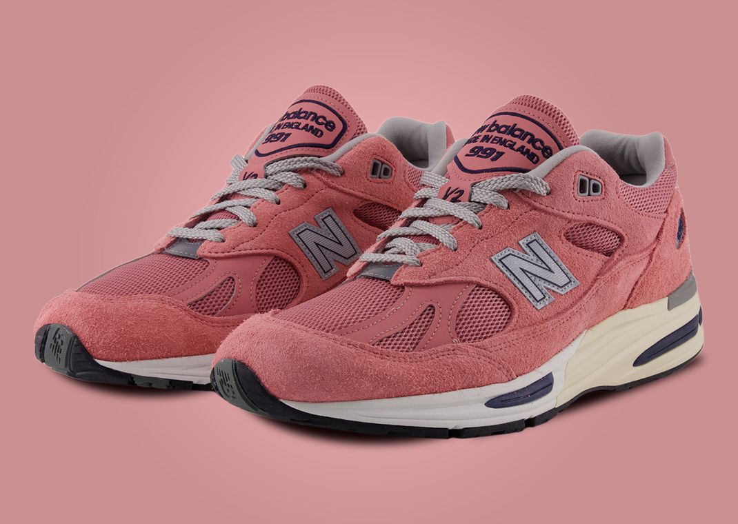 New Balance 991v2 Made in UK Brandied Apricot Angle