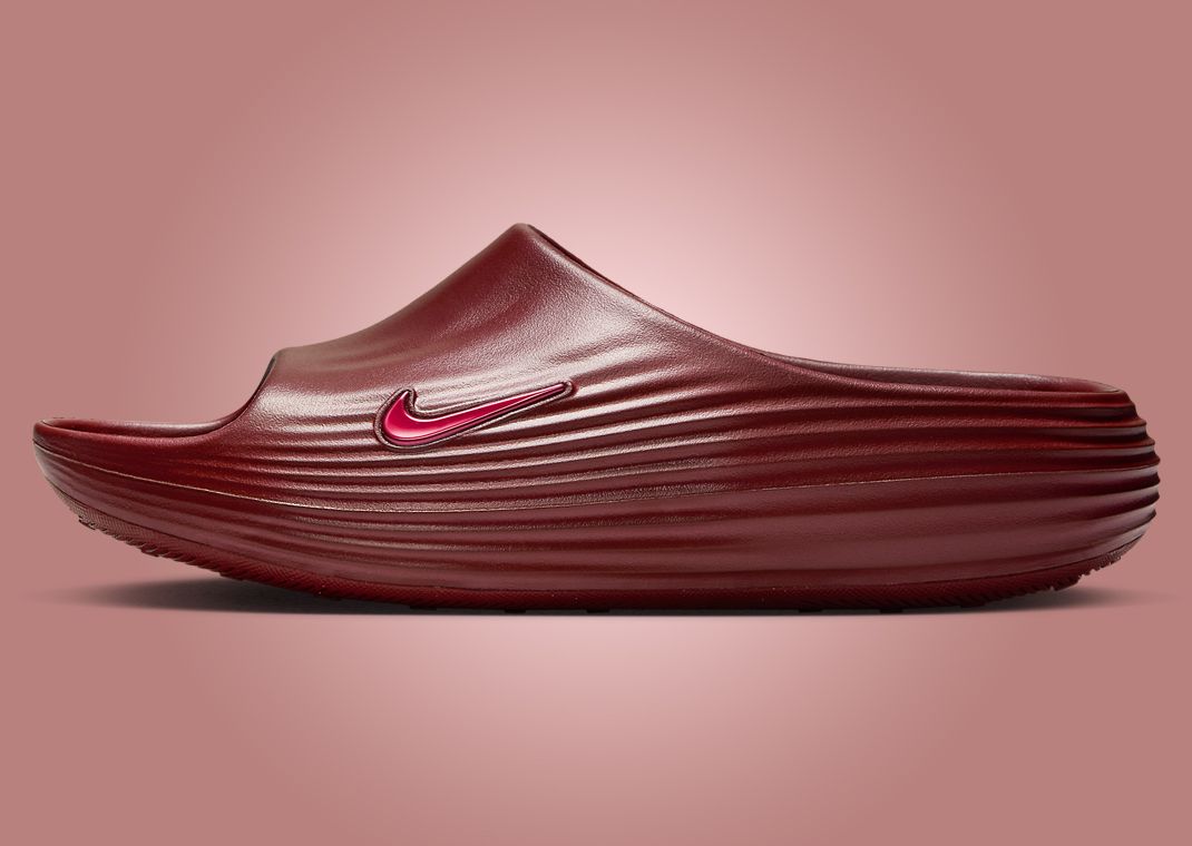 Nike ReactX Rejuven8 Slide Team Red Lateral