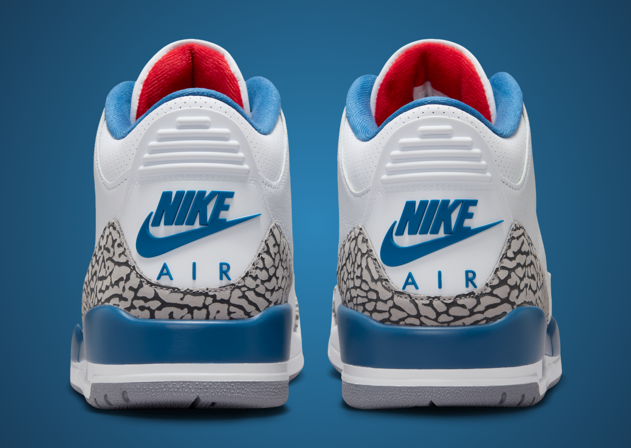 Air Jordan 3 Retro True Blue - Back