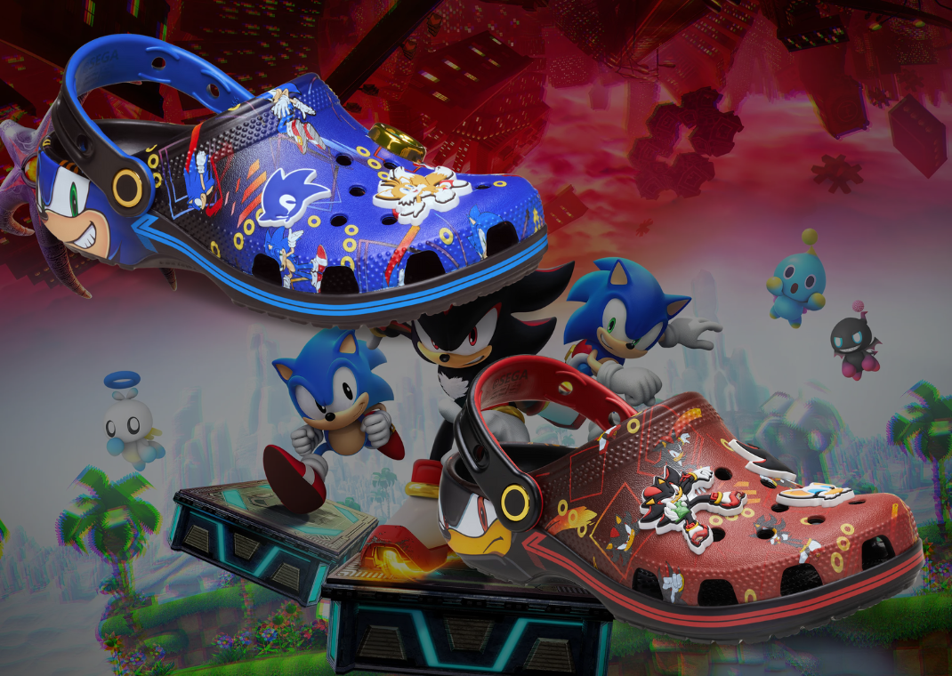 Sonic the Hedgehog x Crocs Classic Clog Collection