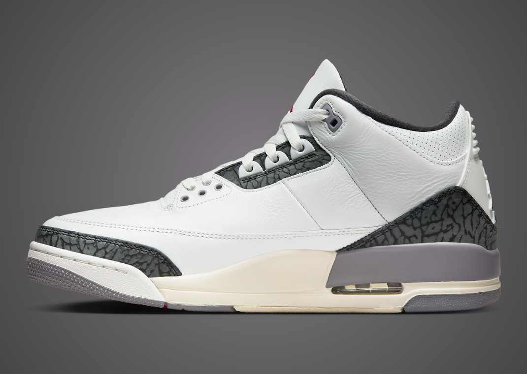 Air Jordan 3 Retro Cement Grey Medial Right