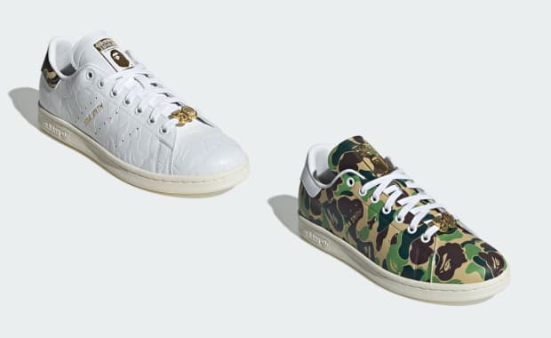 BAPE x adidas Stan Smith Cloud White and Camo