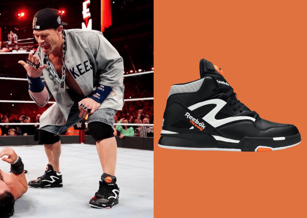 John Cena wearing the Reebok Pump Omni Lite Dee Brown