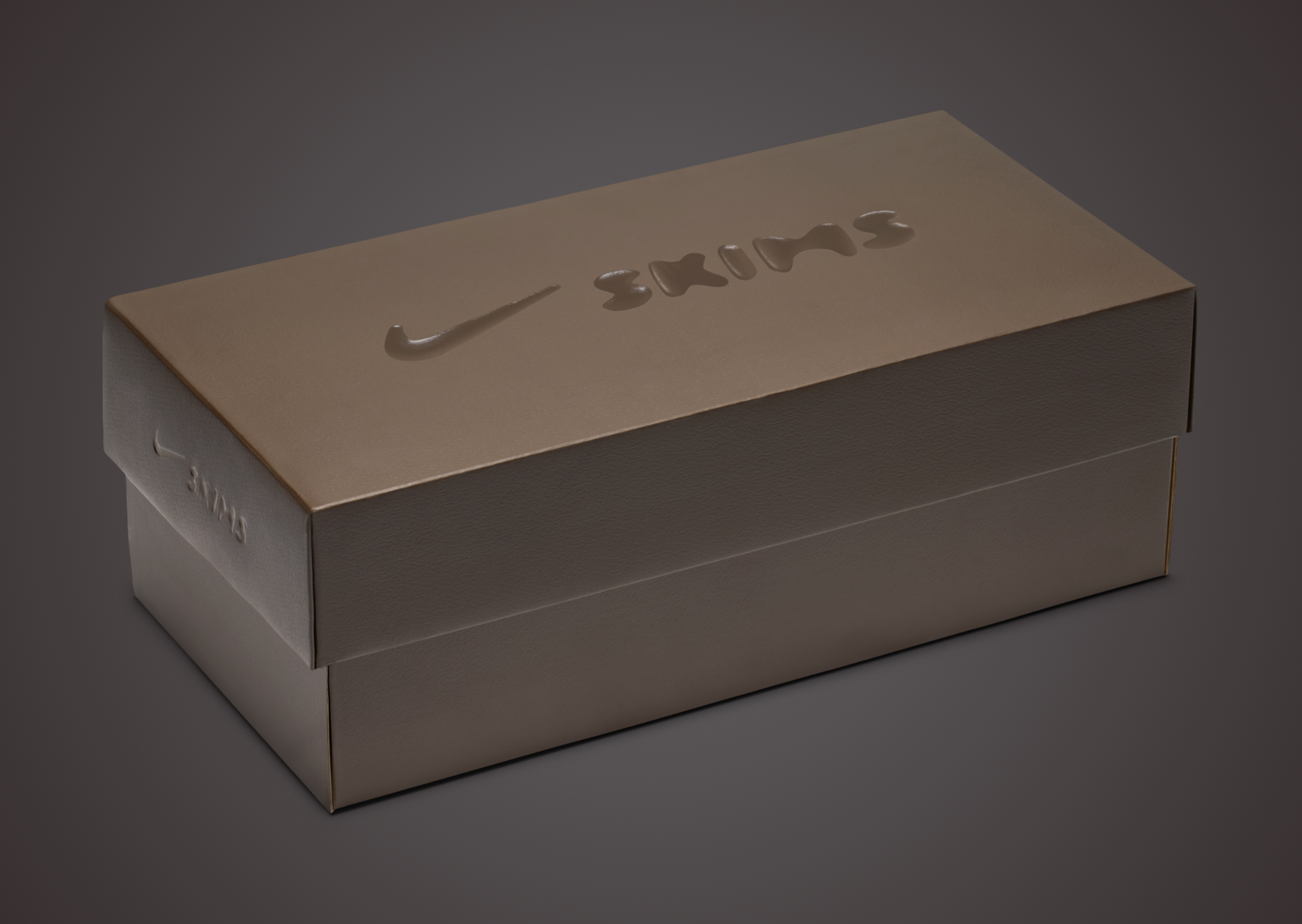NikeSKIMS Rift Satin Shadow Brown - Box