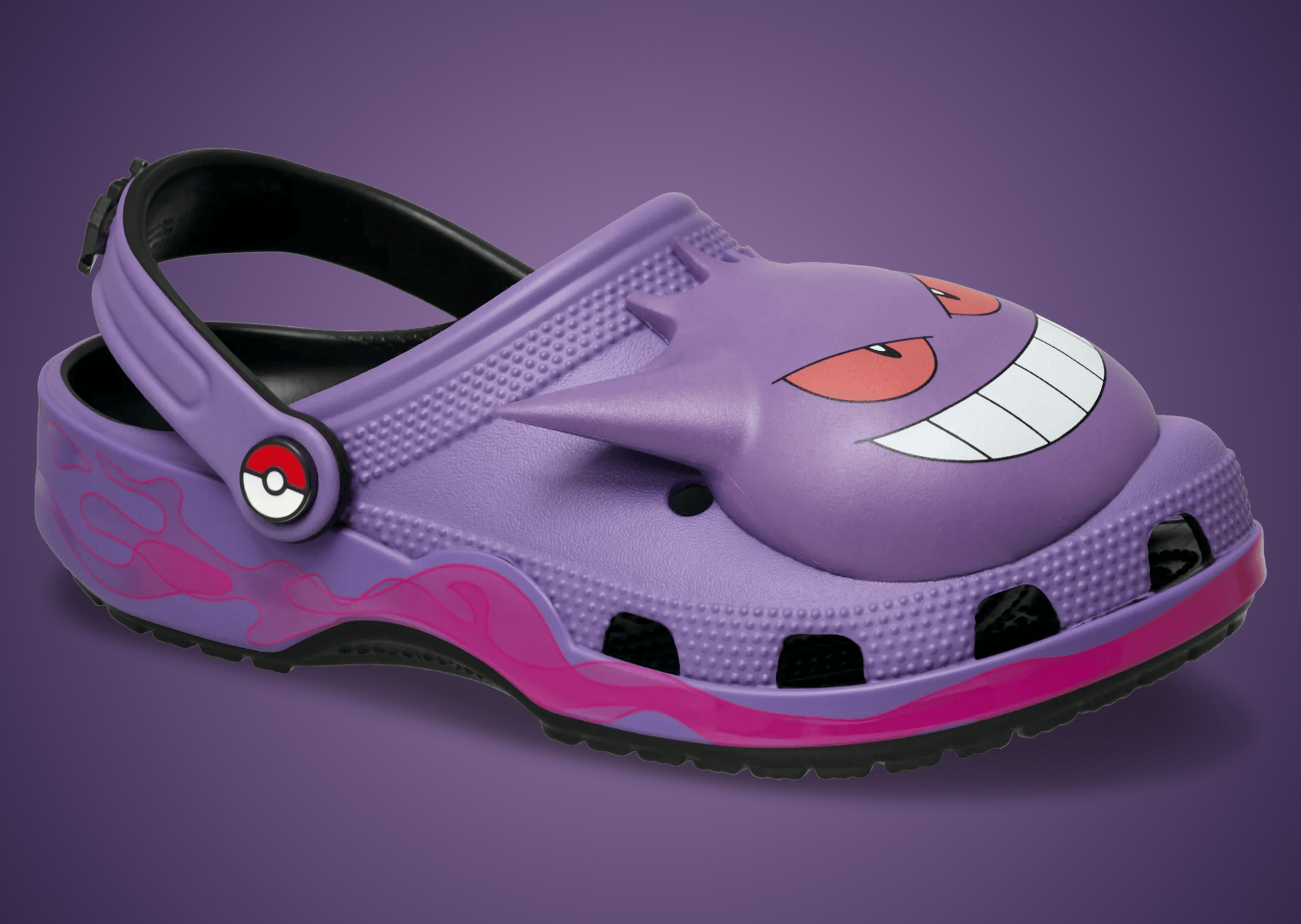 Pokémon x Crocs Classic Clog Gengar Angle