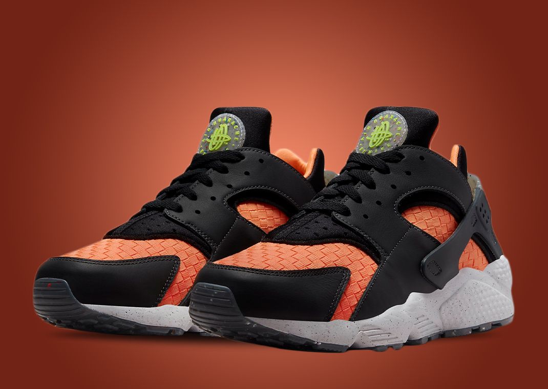 Nike Air Huarache Crater Woven Black Atomic Orange