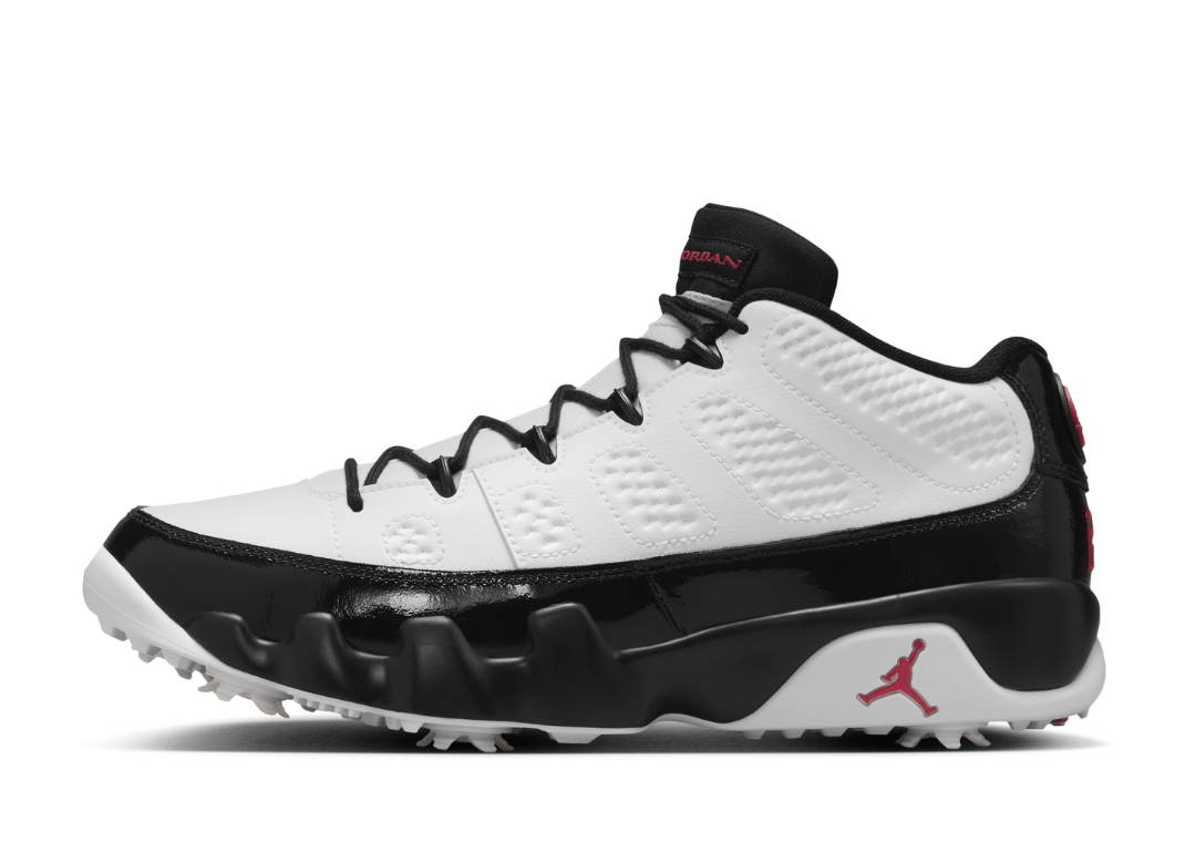 Air Jordan 9 Golf White Black True Red