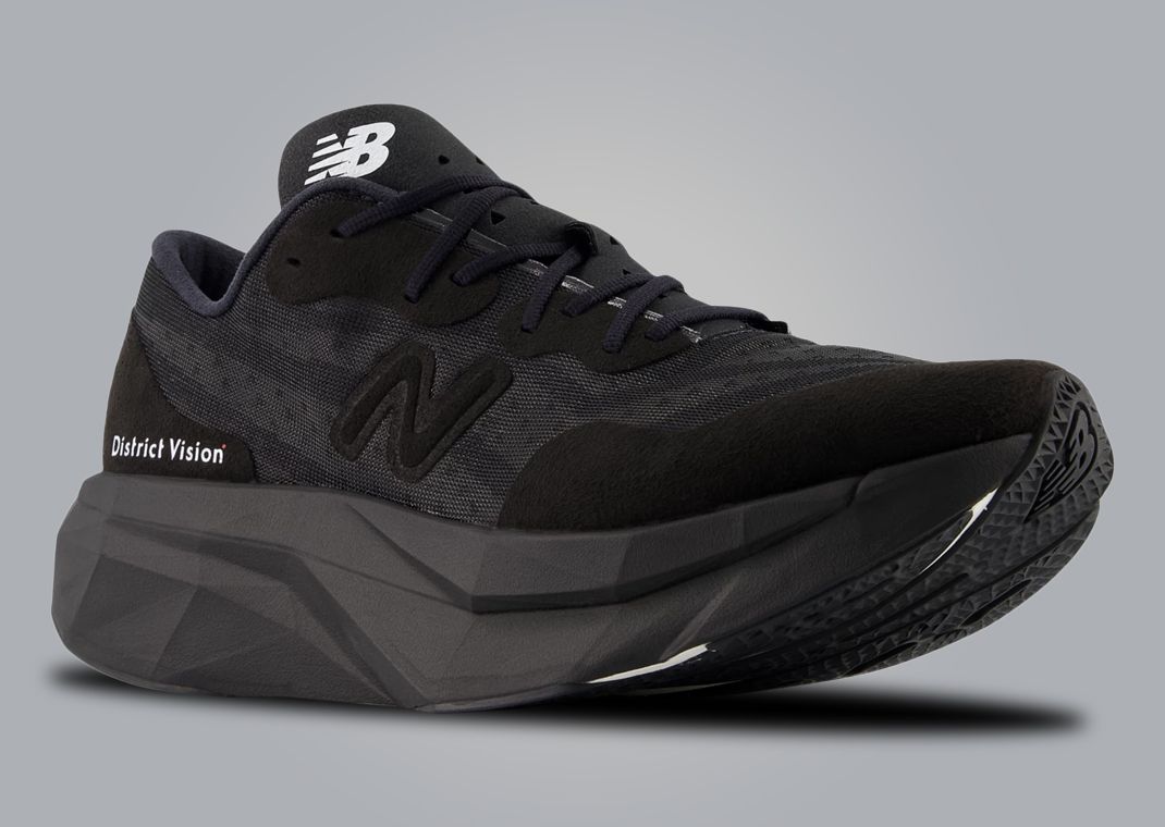 District Vision x New Balance FuelCell Supercomp Elite v4 Black Angle
