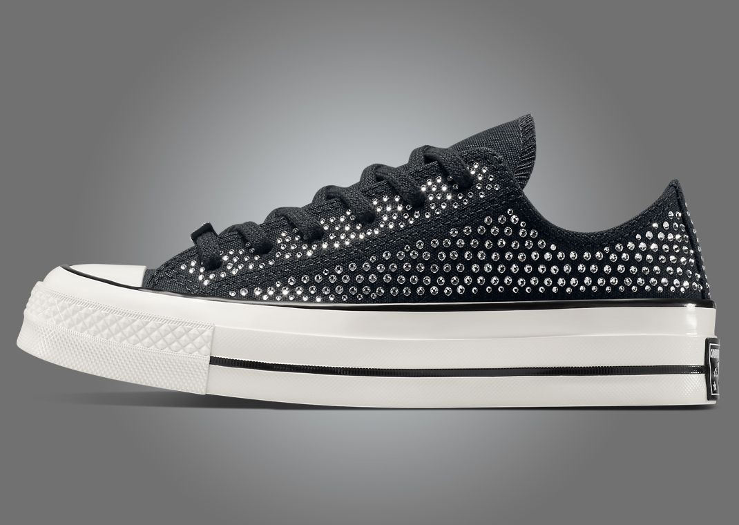 Swarovski x Converse Chuck Taylor Ox Black White Lateral