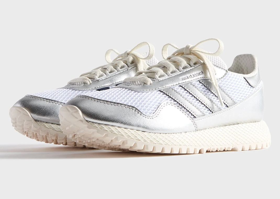 Kith x adidas New York White Silver Metallic Angle
