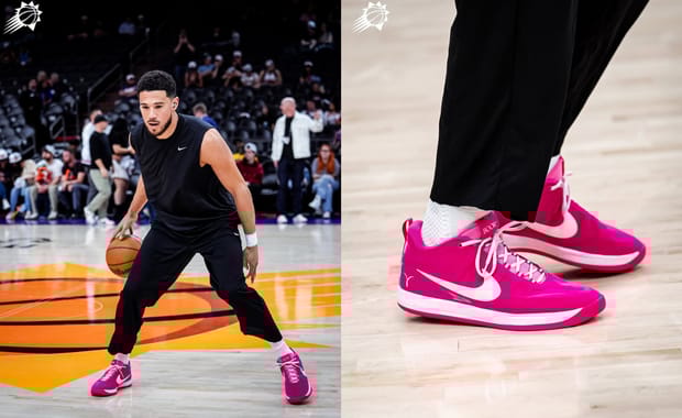 Devin Booker Breaks out a Pink Kay Yow Nike Book 2 Ahead of All-Star Weekend