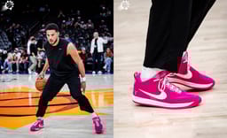 Devin Booker Breaks out a Pink Kay Yow Nike Book 2 Ahead of All-Star Weekend