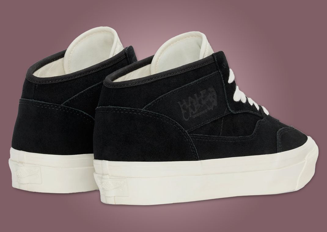 JJJJound x Vans Half-Cab Black White Heel Angle