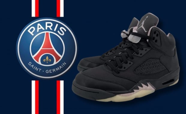 The PSG x Air Jordan 5 Retro Off Noir Releases Holiday 2025