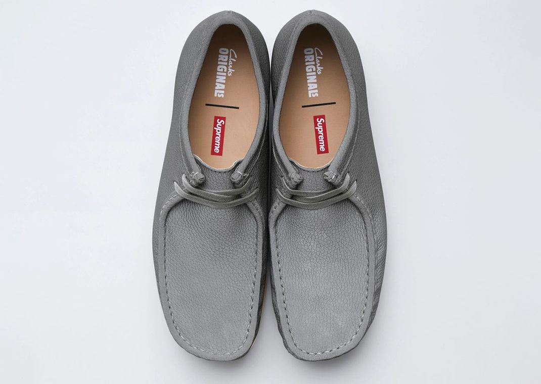 Supreme x Clarks Originals Wallabee Reflective Grey Top
