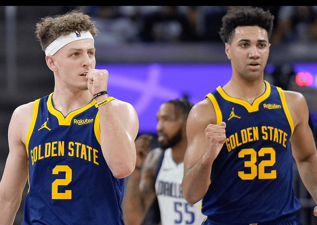 Brandin Podziemski With Warriors Teammate Trayce Jackson-Davis