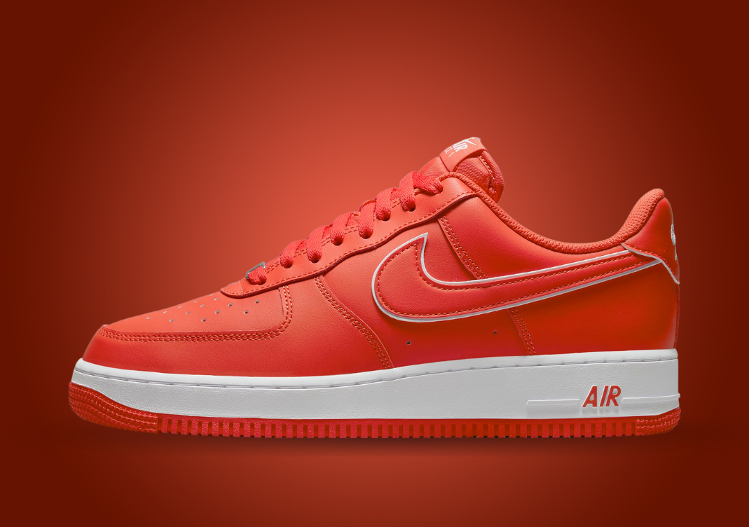 air force 1 red and gold