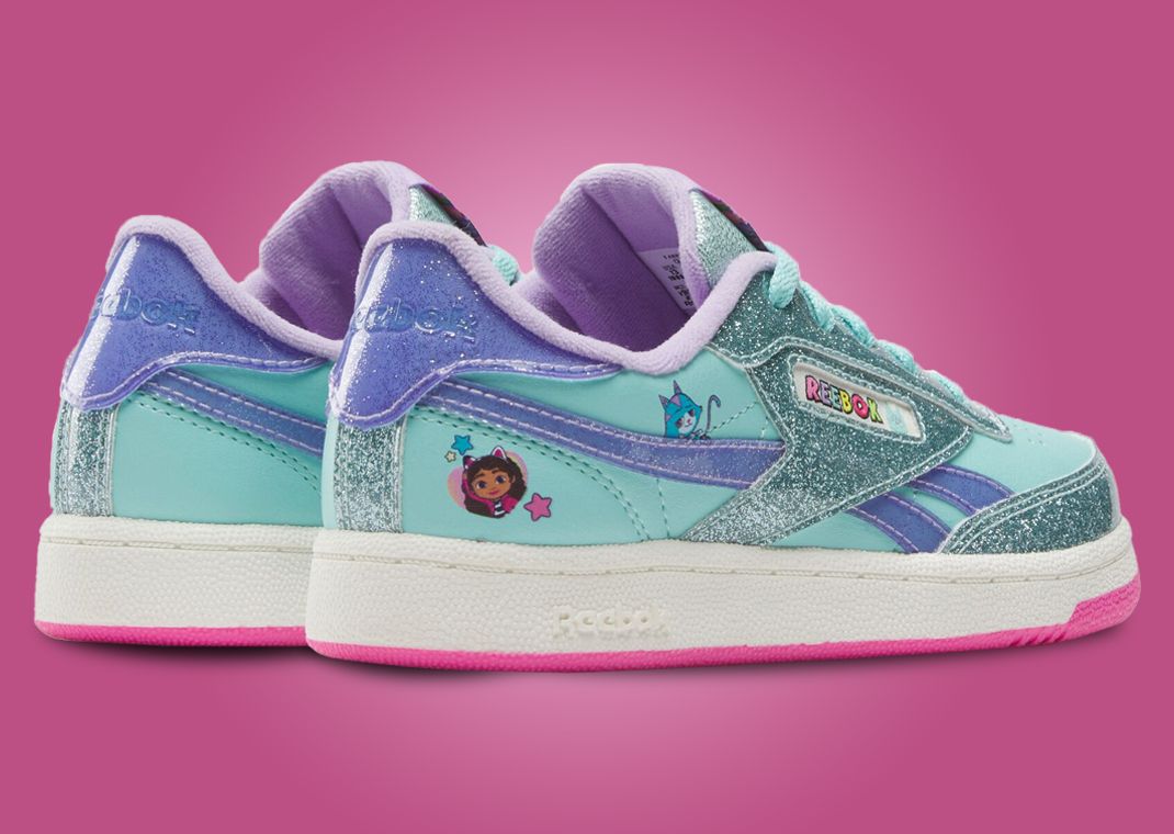 Gabby’s Dollhouse x Reebok Club C Revenge (PS) Heel Angle