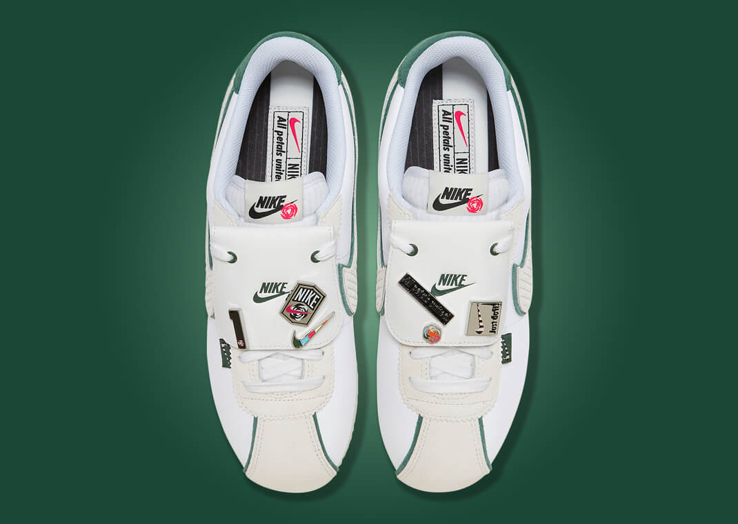 NIKE ☆ Cortez WMN’S ‘All Petals United’ Nike Cortez All Petals United White Green Women's FQ0259-110