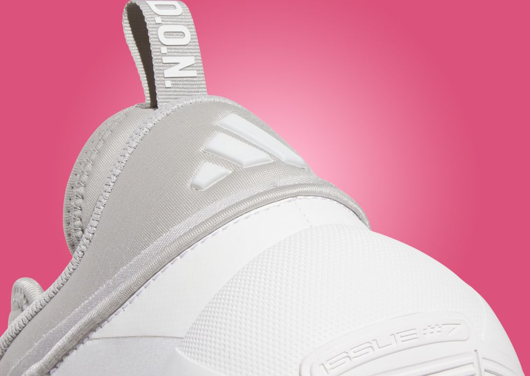 adidas DON Issue 7 Team Cloud White Heel Detail