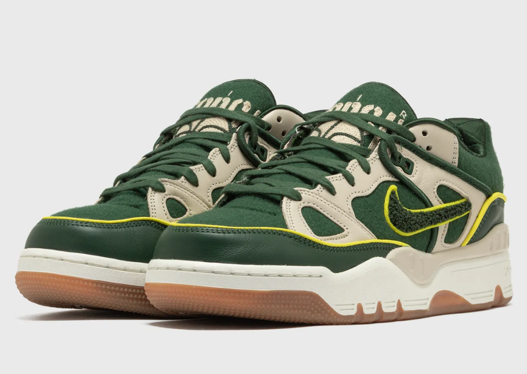 NIGO x Nike Air Force 3 Forest Green - Angle