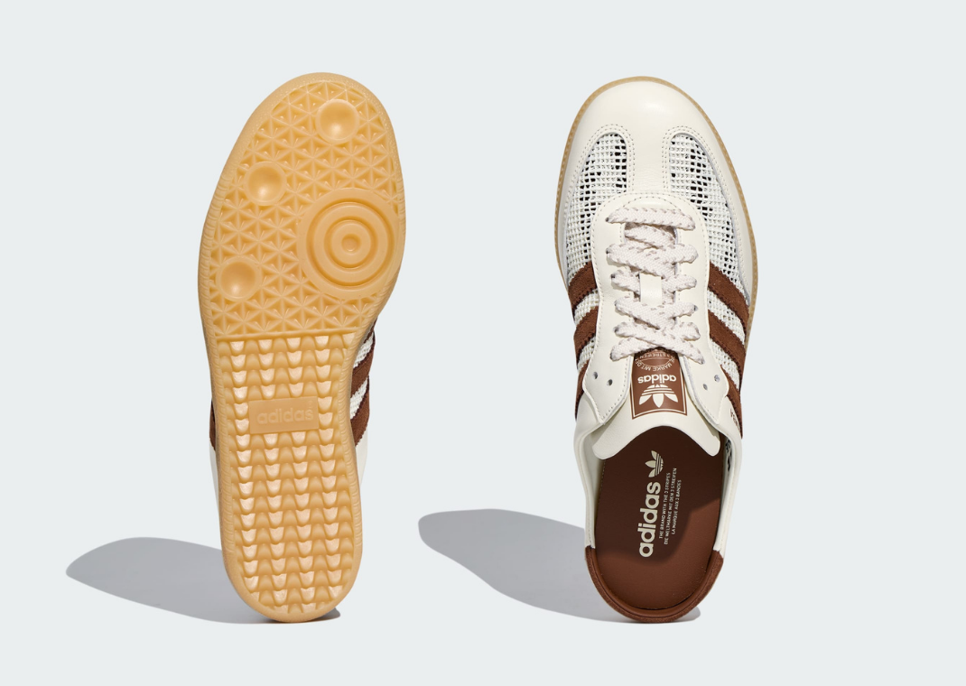 adidas Samba Mule Off White Preloved Brown - Pair