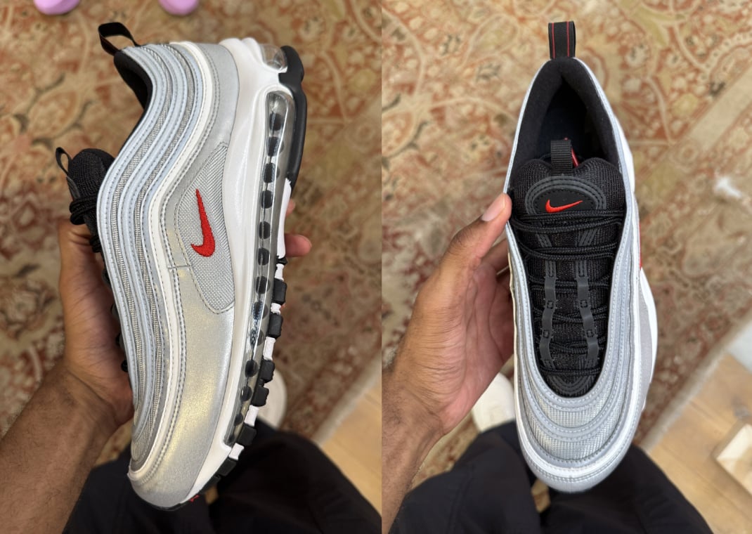 Nike Air Max 97 Silver Bullet Black Tongue