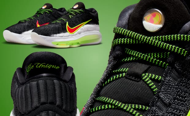 Nike Adds a Snowglobe to the Tongue of this GT Hustle 3 Wemby Christmas Colorway