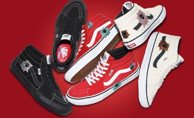 The Supreme x Nate Lowman x Vans Grosso Mid Collection is Finally Releasing