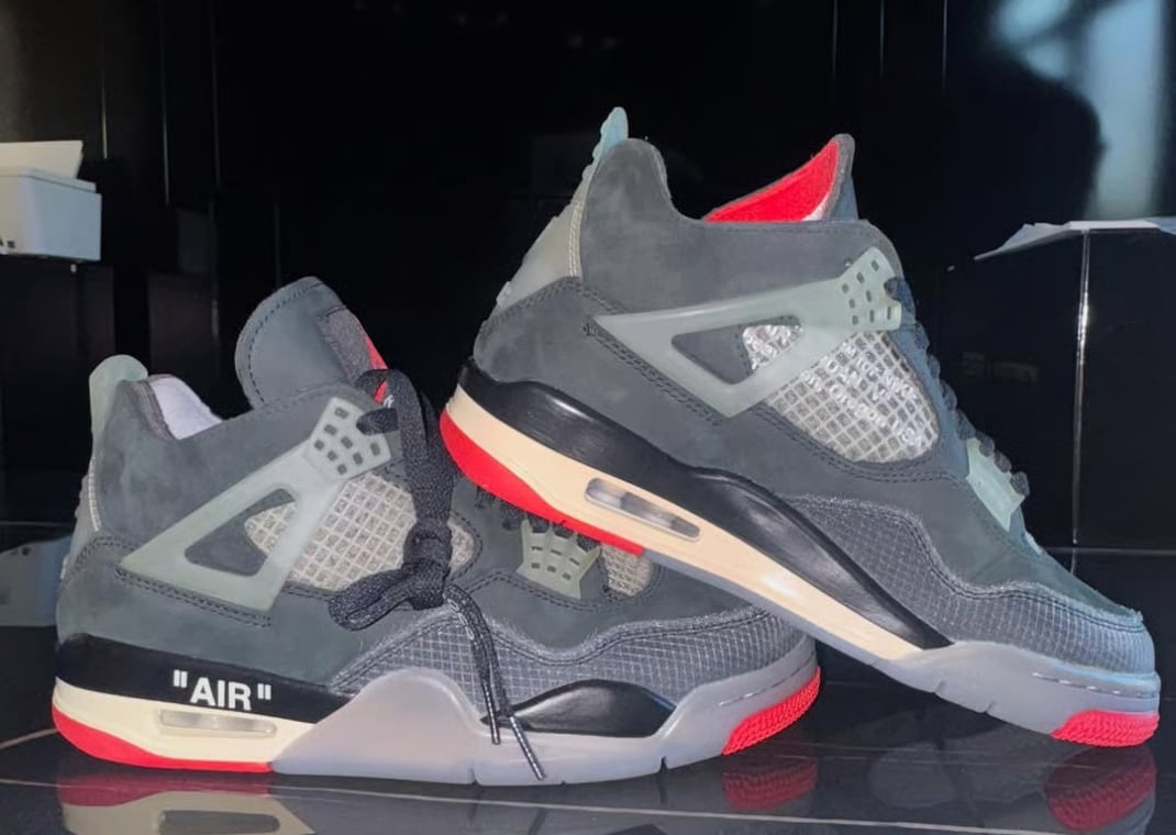 Off-White x Air Jordan 4 Bred