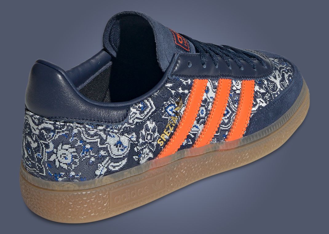 adidas Handball Spezial Ornate Carpet Night Indigo (W) Heel Angle
