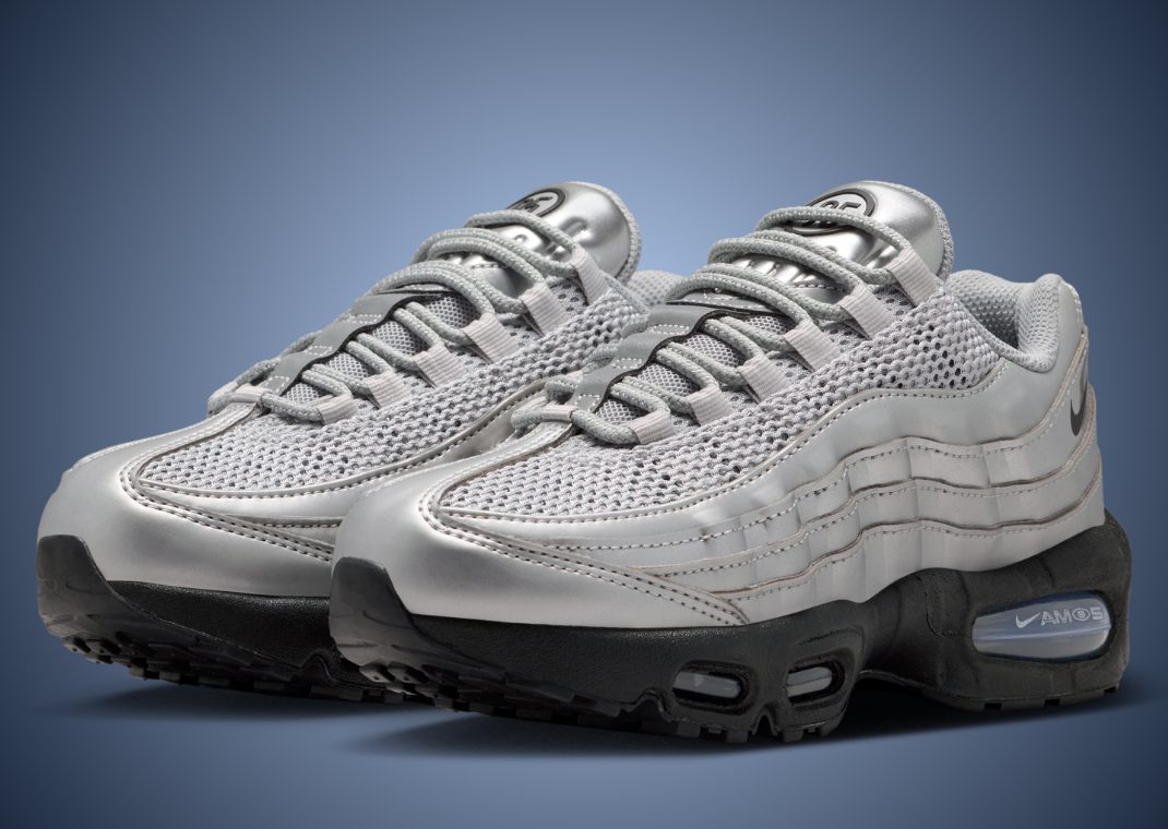 Nike Air Max 95 Big Bubble Total 90 Metallic Silver Angle