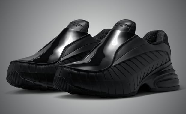 Official Images Show the Patent Leather Details of the Triple Black CDG x Nike Air Max Dolce