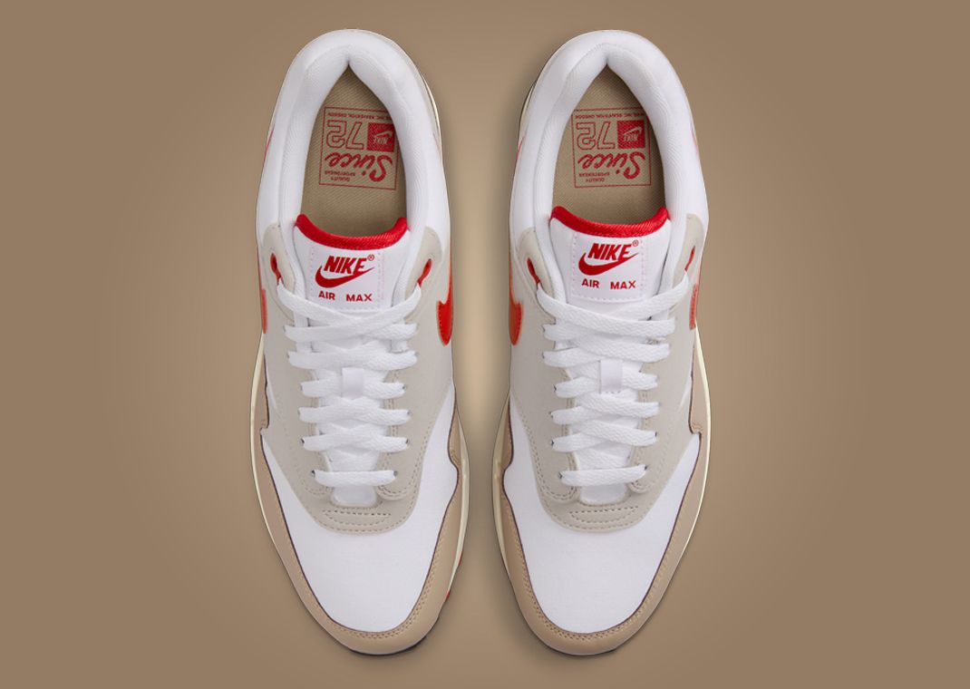 Nike Air Max 1 Cream II University Red Top